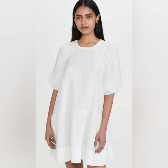 Club Monaco Tiered Cloud Dress / size M - Picture 10 of 11